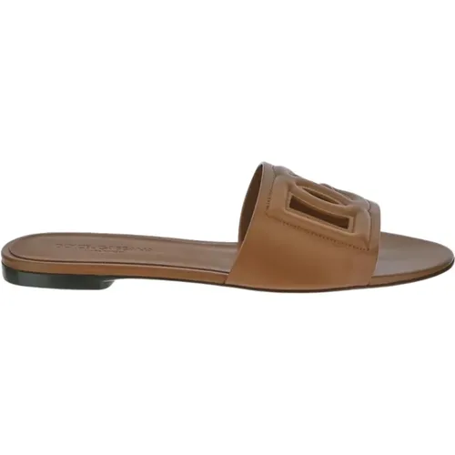 Womens Slide Shoes , female, Sizes: 3 1/2 UK, 4 1/2 UK - Dolce & Gabbana - Modalova
