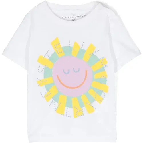 Sonnenprint Rundhals T-Shirt - Stella Mccartney - Modalova