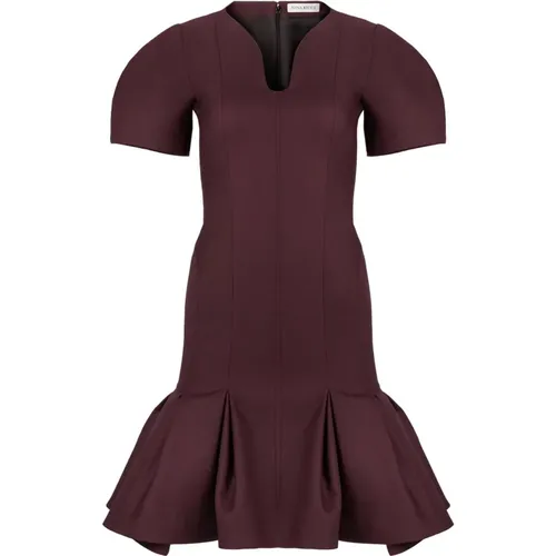 Wool Peplum Dress , female, Sizes: XS, 2XS, XL, L, 2XL - Nina Ricci - Modalova