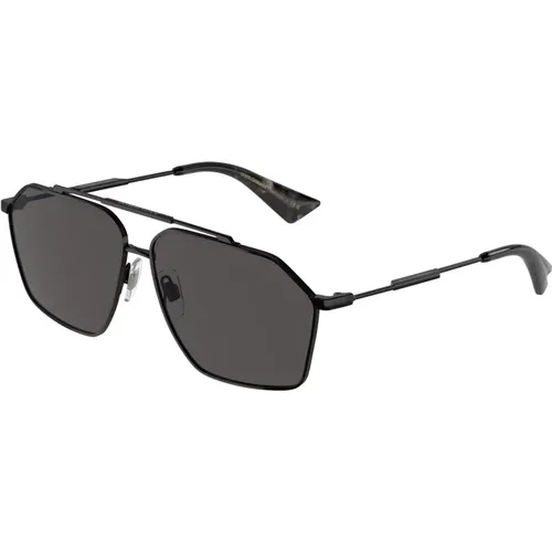 Stylische Sonnenbrille Dg2303 Schwarz , unisex, Größe: 61 MM - Dolce & Gabbana - Modalova