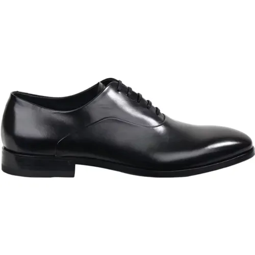 Brushed Leather Derby Shoes , male, Sizes: 8 1/2 UK, 8 UK, 6 UK, 9 UK, 7 UK - Fabi - Modalova