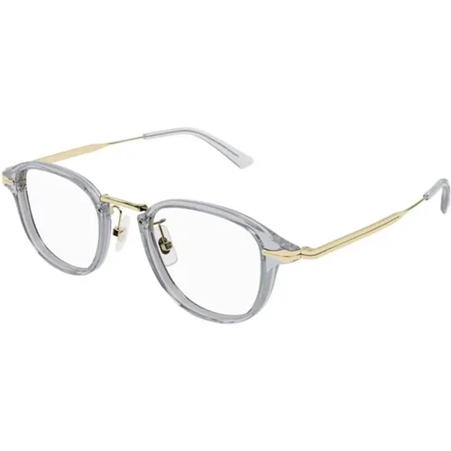 Grey Classic Eyewear Model Mb0336O , male, Sizes: 48 MM - Montblanc - Modalova