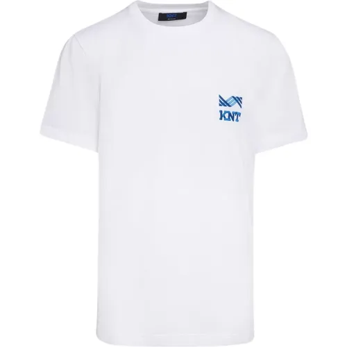 Luxuriöses Baumwoll T-Shirt in Weiß , Herren, Größe: M - Kiton - Modalova