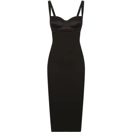 Bustier-Style Dress with Open Back , female, Sizes: 2XS, M, L - Dolce & Gabbana - Modalova