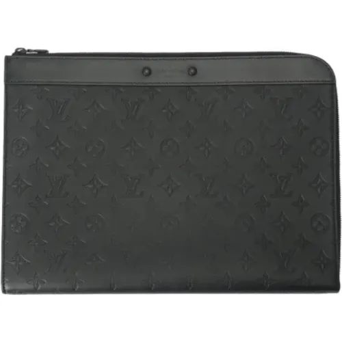 Pre-owned Leather clutches , male, Sizes: ONE SIZE - Louis Vuitton Vintage - Modalova