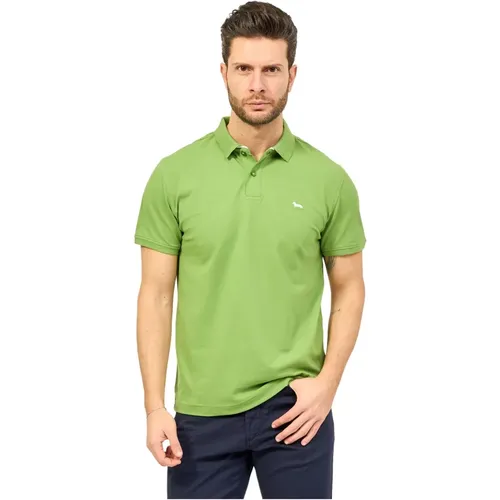 Polo Shirt with Ribbed Collar , male, Sizes: XL, 2XL - Harmont & Blaine - Modalova