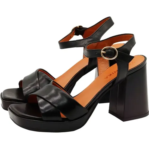 Nero Block Heels , female, Sizes: 7 UK - Thea Mika - Modalova