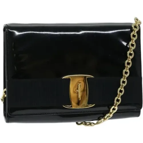 Pre-owned Leather shoulder-bags , female, Sizes: ONE SIZE - Salvatore Ferragamo Pre-owned - Modalova