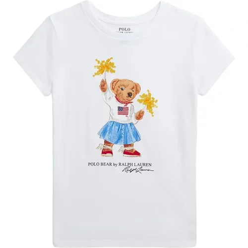 Niedliches Bären T-Shirt für Mädchen - Ralph Lauren - Modalova