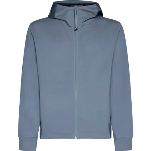 Metropolis Pullover Blau-Grau Jersey Textur , Herren, Größe: L - C.P. Company - Modalova