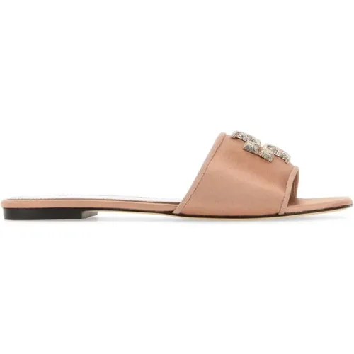 Antikrosa Satin Eleanor Hausschuhe , Damen, Größe: 35 1/2 EU - TORY BURCH - Modalova