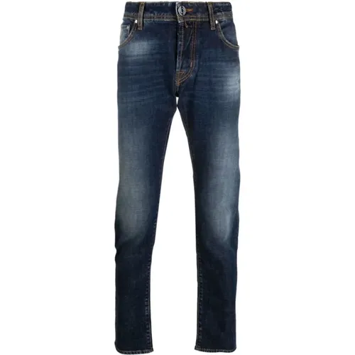 Slim Fit Denim Jeans , Herren, Größe: W37 - Jacob Cohën - Modalova