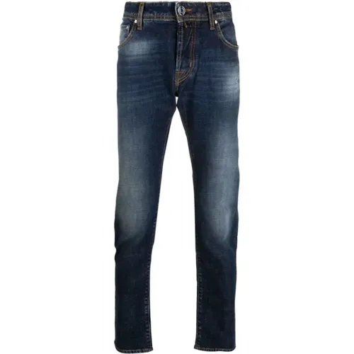 Slim Fit Denim Jeans , male, Sizes: W37 - Jacob Cohën - Modalova