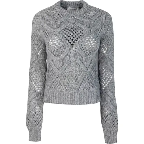 Grey Sweaters Lana Polyamide Warm , female, Sizes: M, S - SPORTMAX - Modalova