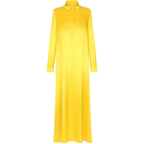 Silk maxi dress , female, Sizes: XS - Dolce & Gabbana - Modalova