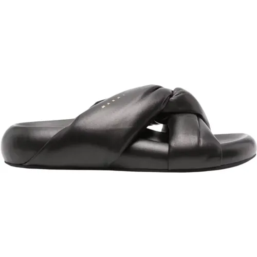 Schwarze Sandalen für Frauen , Damen, Größe: 38 EU - Marni - Modalova