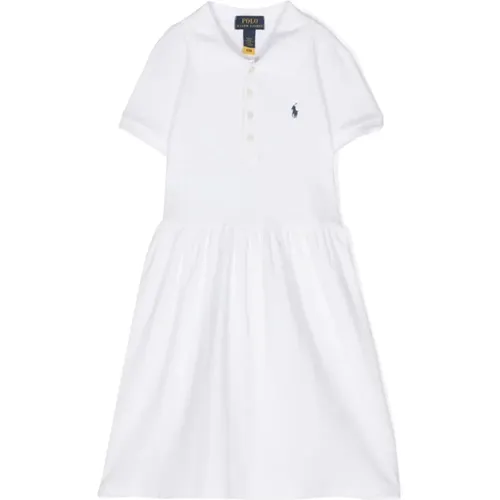 Weiße Piqué Polo Kleid - Polo Ralph Lauren - Modalova