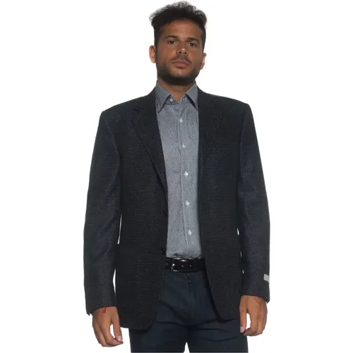 Jacket with 2 buttons , male, Sizes: L, 2XL - Canali - Modalova
