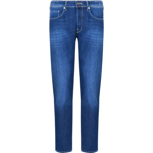 Denim Jeans - 98% Baumwolle, 2% Elasthan , Herren, Größe: W38 - Incotex - Modalova
