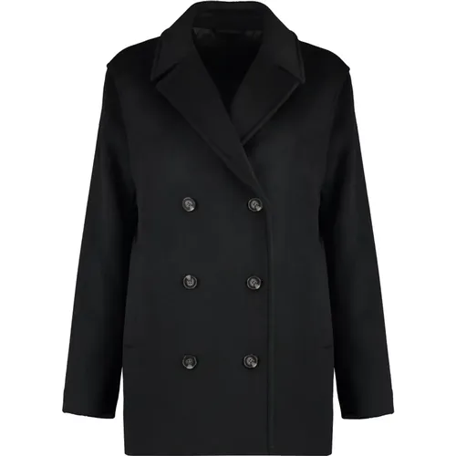 Wool Double-Breasted Jacket , female, Sizes: L, S - Calvin Klein - Modalova