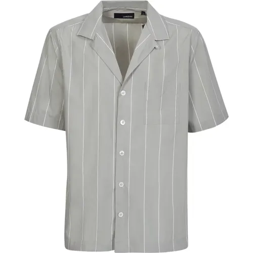 Pinstripe pattern cotton shirt from , male, Sizes: M - Lardini - Modalova