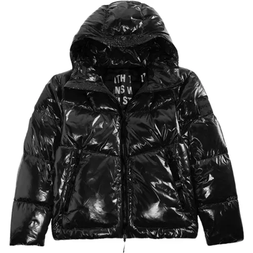 Wasserabweisende Schwarze Jacke , Herren, Größe: M - Outhere - Modalova