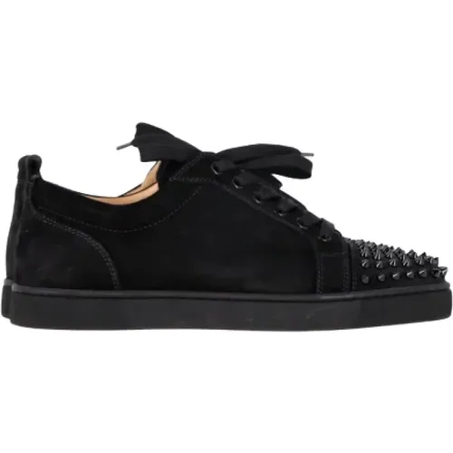 Pre-owned Suede sneakers , male, Sizes: 7 UK - Christian Louboutin Pre-owned - Modalova