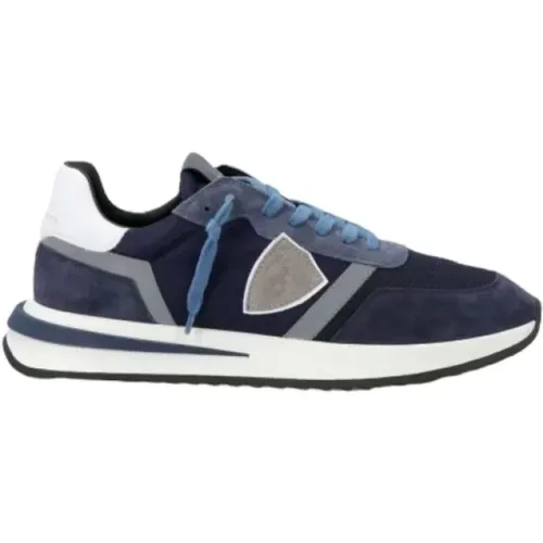 Herrenschuhe Sneakers Blu Ss23 , Herren, Größe: 40 EU - Philippe Model - Modalova