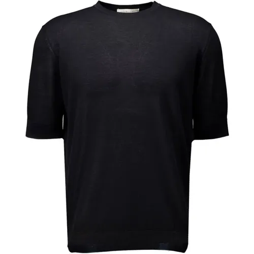 Crepe T-Shirt - Men's , male, Sizes: 2XL, L, 4XL, 3XL - Filippo De Laurentiis - Modalova