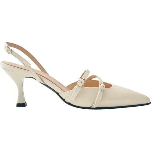 Joelle Onix Creme Leder Pumps , Damen, Größe: 37 EU - ALOHAS - Modalova