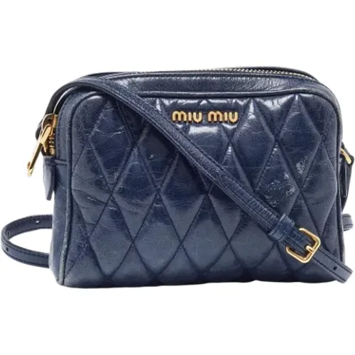 Pre-owned Leather shoulder-bags , female, Sizes: ONE SIZE - Miu Miu Pre-owned - Modalova