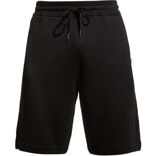 Schwarze Wollshorts Ss22 Burberry - Burberry - Modalova