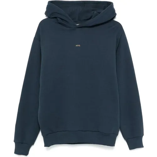 Baumwoll-Hoodie , Herren, Größe: L - A.P.C. - Modalova