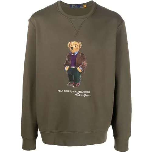 Embroidered Polo Bear Sweatshirt , male, Sizes: 2XL - Ralph Lauren - Modalova
