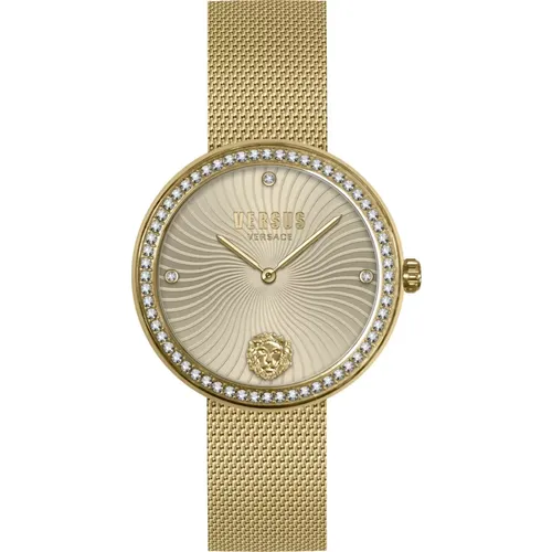 Lea Mesh Armband Edelstahl Uhr , Damen, Größe: ONE Size - Versus Versace - Modalova