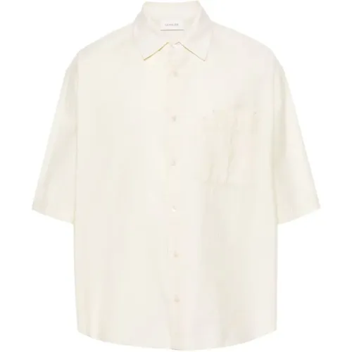 Double Pocket Shirt Lemon Glaze , male, Sizes: M - Lemaire - Modalova