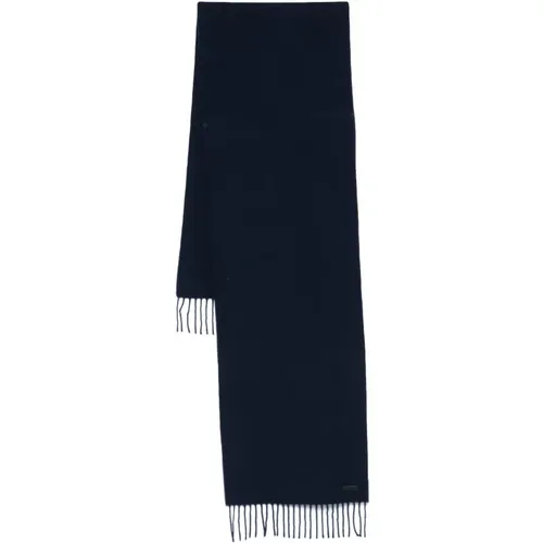 Luxury Wool Scarf Made in Italy , male, Sizes: ONE SIZE - Hugo Boss - Modalova