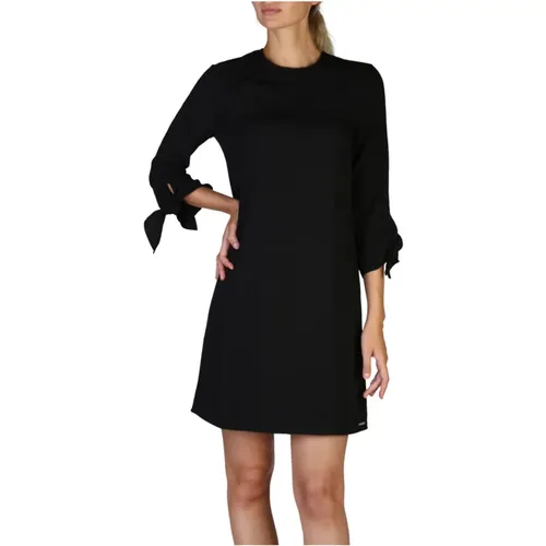 Herbst/Winter Damenkleid mit Knopfverschluss , Damen, Größe: 2XS - Calvin Klein - Modalova