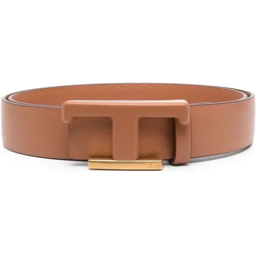Reversible Leather Logo Belt P.30 , unisex, Sizes: 80 CM - TOD'S - Modalova