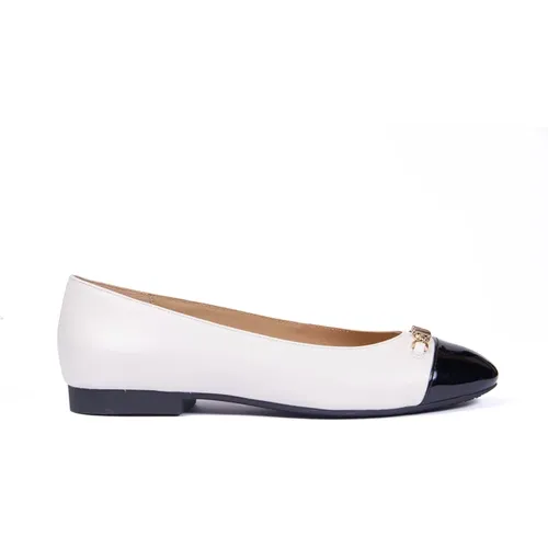 Ballet Flats with Black Toe , female, Sizes: 5 1/2 UK, 4 UK, 4 1/2 UK - Michael Kors - Modalova