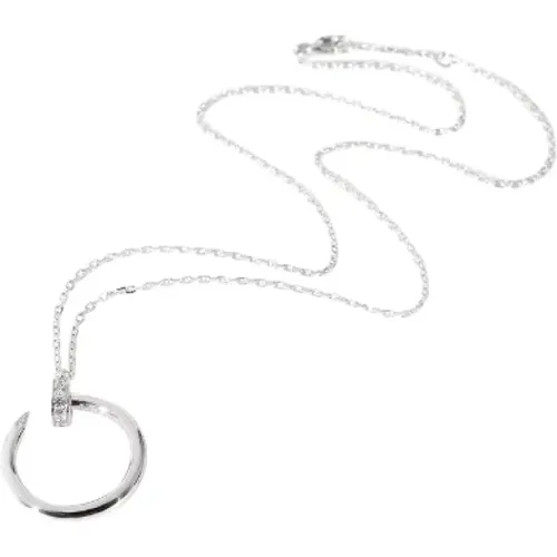 Pre-owned White Gold necklaces , female, Sizes: ONE SIZE - Cartier Vintage - Modalova