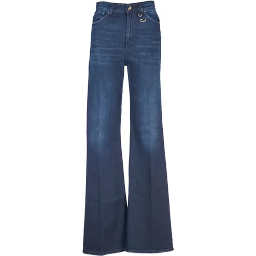 Blaue Wide Leg Jeans , Damen, Größe: W31 - Dondup - Modalova