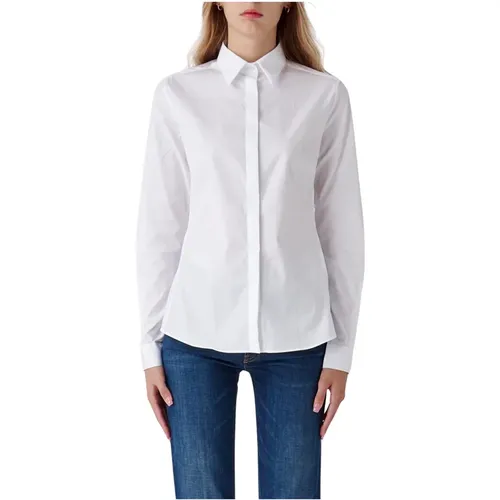 Basic Slim Shirt , female, Sizes: L - Fay - Modalova