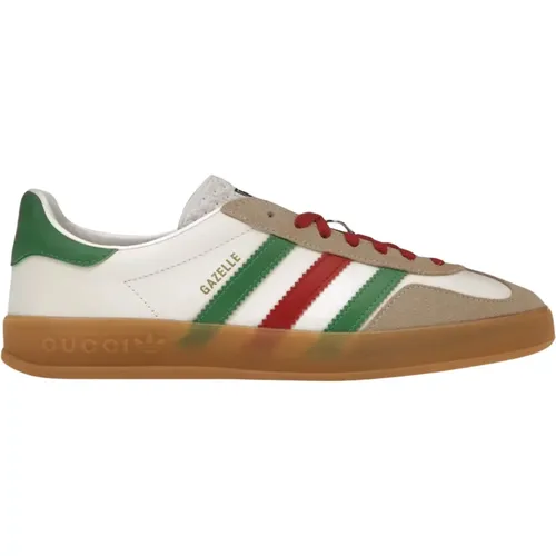 Limited Edition Green Red Gazelle Sneakers , male, Sizes: 8 UK, 6 UK, 6 2/3 UK - Adidas - Modalova