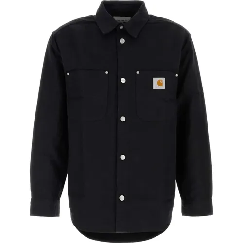 Schwarze Denim Hemdjacke , Herren, Größe: S - Carhartt WIP - Modalova