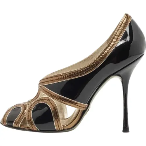 Pre-owned Leather heels , female, Sizes: 5 UK - Dolce & Gabbana Pre-owned - Modalova