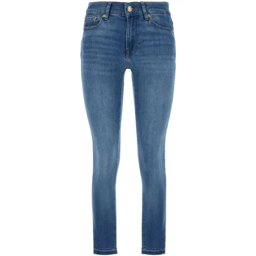 Stretch Skinny Denim Jeans , Damen, Größe: W25 - 7 For All Mankind - Modalova