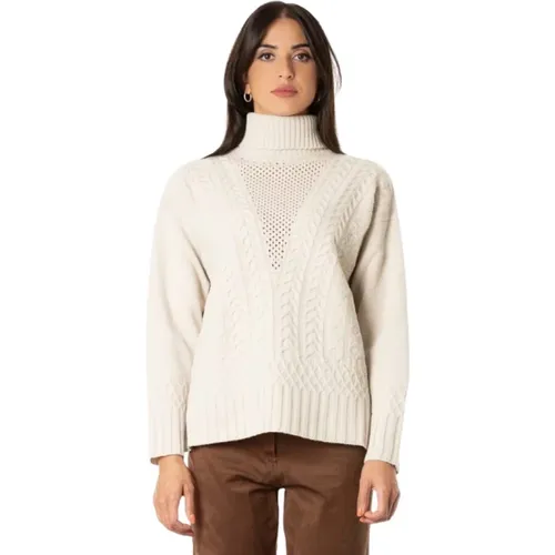 Kaschmir Seidenpullover mit Zöpfen - D.Exterior - Modalova