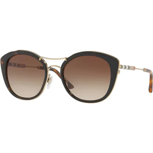 Leather Check Sunglasses Burberry - Burberry - Modalova