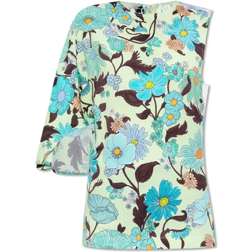 Top with floral motif , female, Sizes: 2XS, XS - Stella Mccartney - Modalova